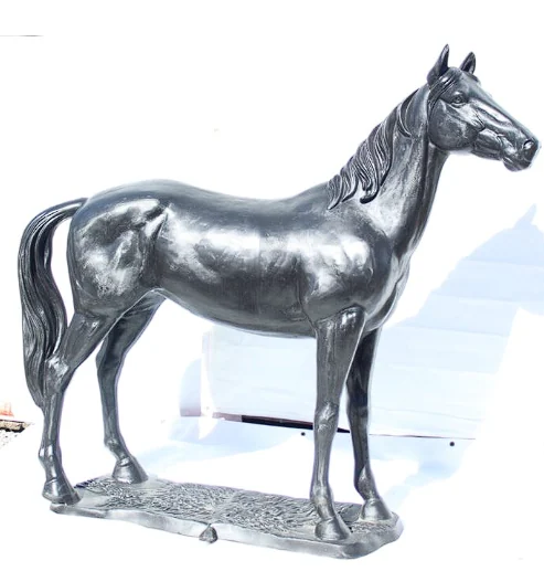Silver Horse On Base