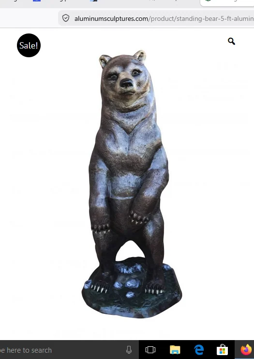 Medium standing Grizzly