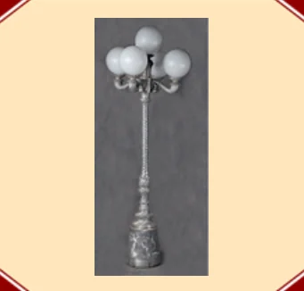 Victorian Spiral Lamp 4 arms/5 Lights